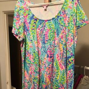 Lilly Pulitzer catch the wave short sleeve dress